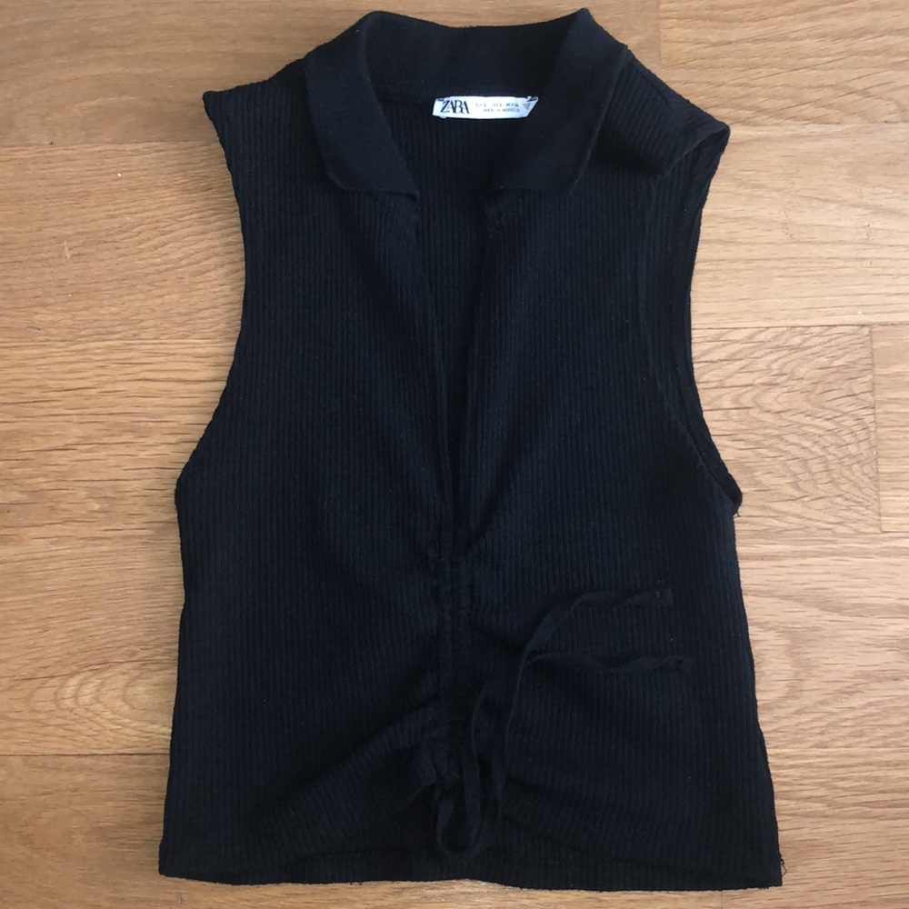 Zara Ribbed Crop Top